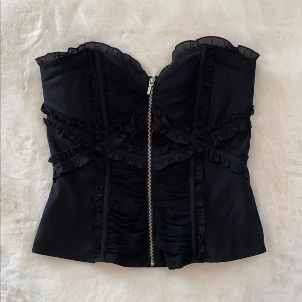 Bebe black dressy tube top